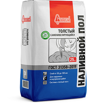 Наливной пол "Толстый" самонивелирующийся 25 кг