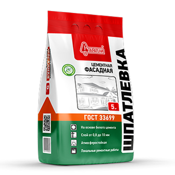 Шпатлевка цементная "Фасадная" 5 кг