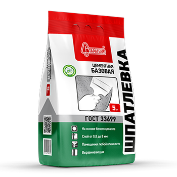 Шпатлевка цементная "Базовая" 5 кг