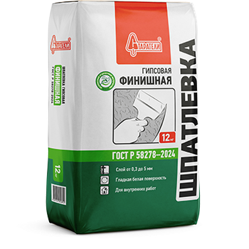 Шпатлевка гипсовая "Финишная" 12 кг