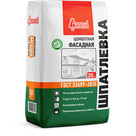 Шпатлевка цементная "Фасадная" 20 кг