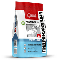 Гидроизоляция обмазочная "АкваЩит" W6 ГОСТ 31357 5 кг