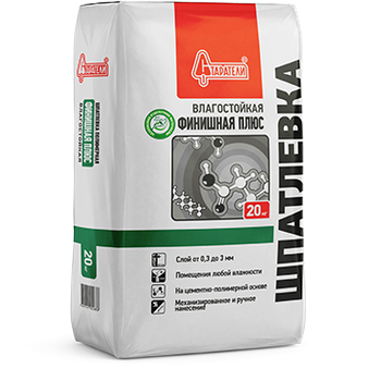 Шпатлевка полимерная "Финишная Плюс" влагостойкая 20 кг