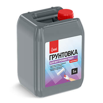 Грунтовка "Для внутренних работ" 5 литров