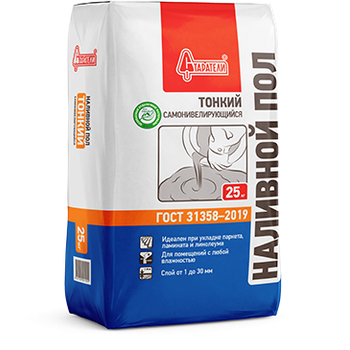 Наливной пол "Тонкий" самонивелирующийся 25 кг